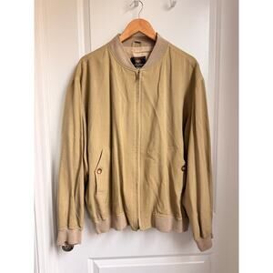 Carroll & Co Beverly Hills Vintage 100% Silk Bomber Jacket Italy Men's